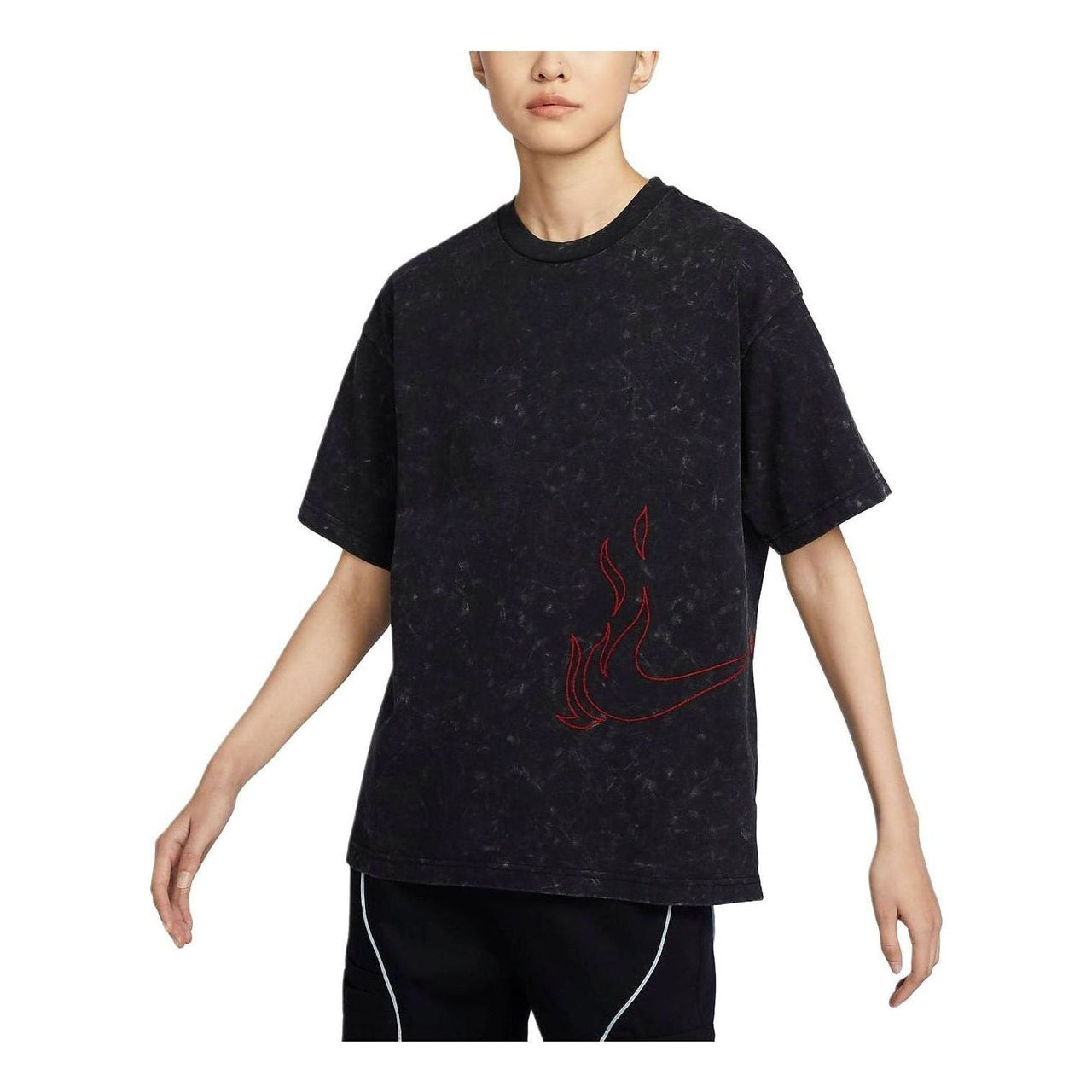 Nike Lunar Year Dragon T-shirt (Asia Sizing) 'Washed Black' FZ7625-010