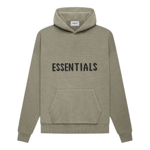 Fear of God Essentials FW21 Knit Hoodie 'Pistachio' FOG-FW21-013