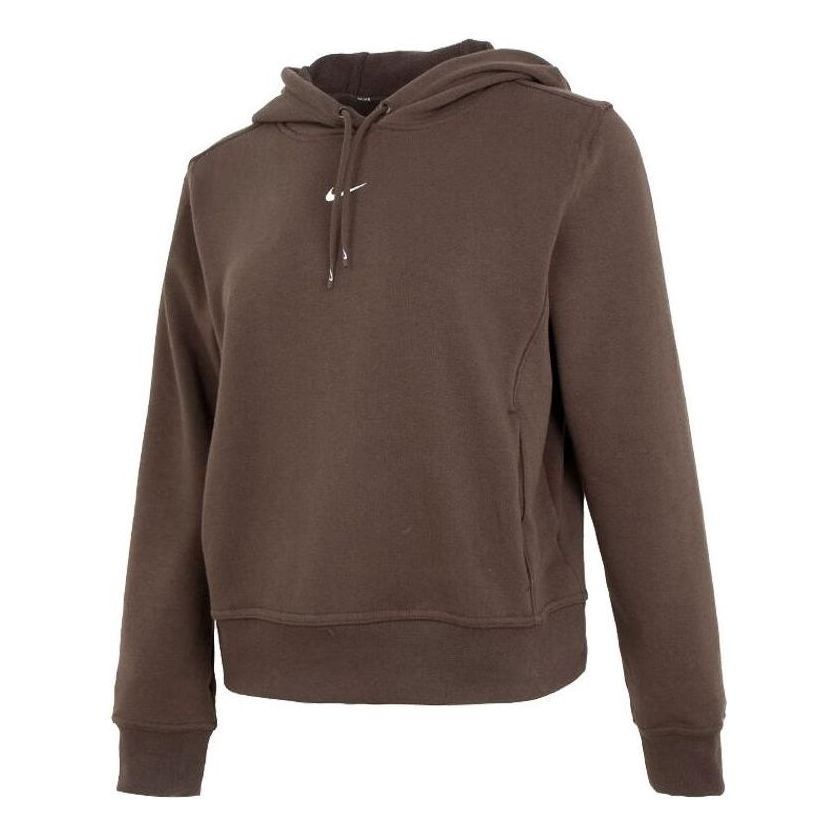 (WMNS) Nike Spring Sports Casual Sweatshirt Pullover 'Brown' FB5144-237