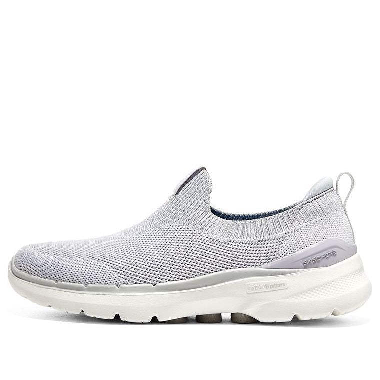 (WMNS) Skechers Go walk 6 'Light Grey' 124530-LTGY