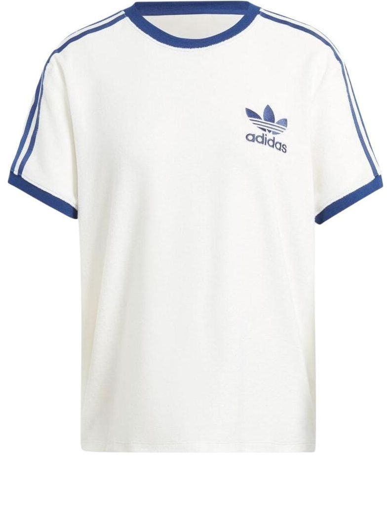(WMNS) adidas Originals Terry 3-Stripes Asia Sizing 'White Blue' IT9842
