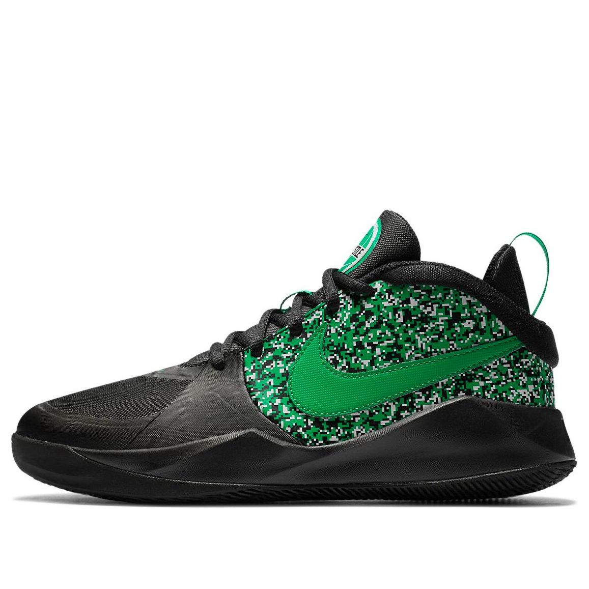 (GS) Nike Team Hustle D9 'Digital Pixel - Black Lucky Green' DC1992-001