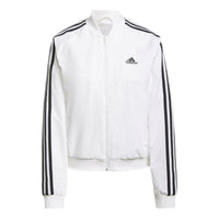 (WMNS) adidas Essentials 3-Stripes Track Jacket Asia Sizing 'White Black' H10180