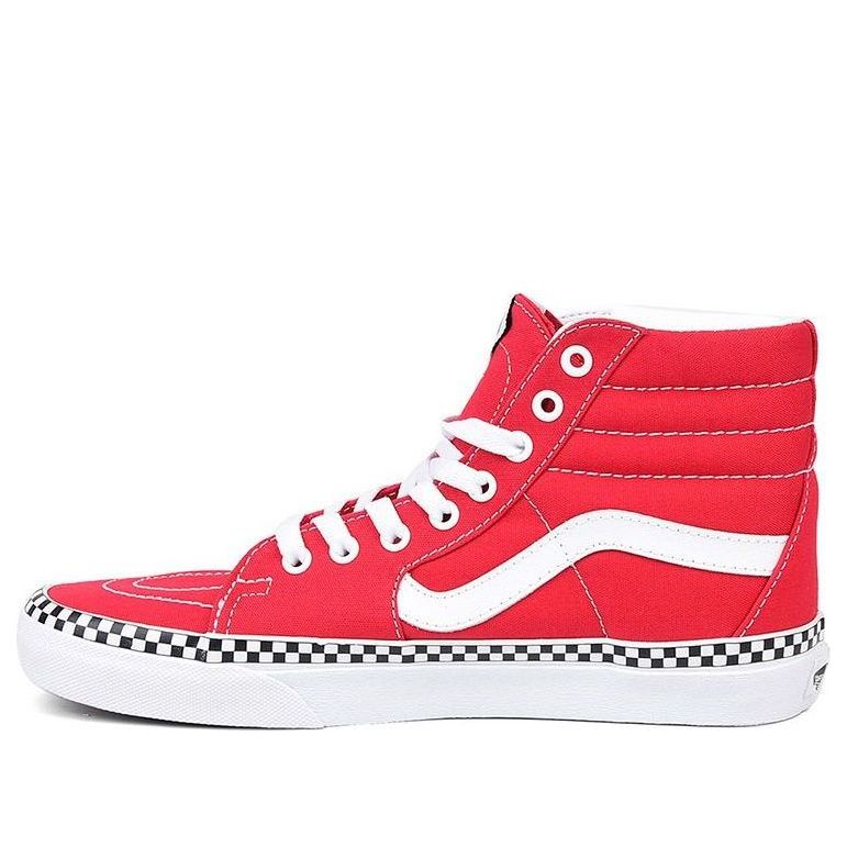 Vans SK8-HI 'Check Foxing - Racing Red' VN0A38GEVS5
