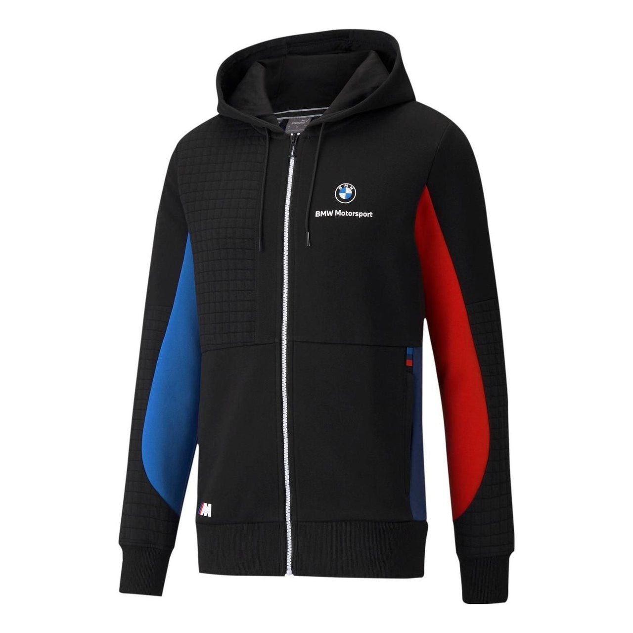 PUMA x BMW M Motorsport Regular Fit Full-Zip Men's Regular Fit Hoodie 'Black Red Blue' 531187-04