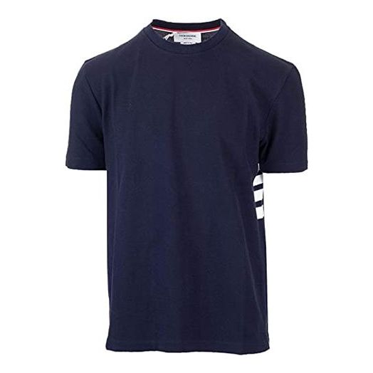 THOM BROWNE Short Sleeve T-Shirt 'Navy' MJS123A-00050-415