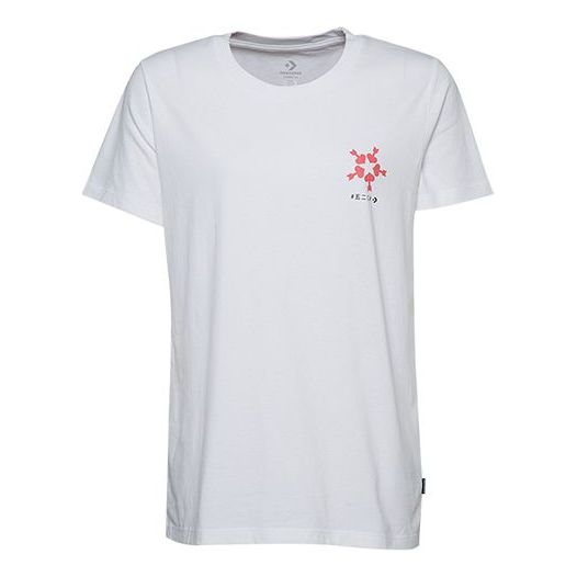 (WMNS) Converse GRAPHIC TEE Sports Short Sleeve White 10018143-A01
