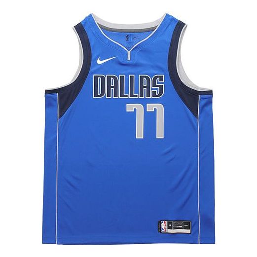 Nike NBA Team Limited Jersey SW Fan Edition Dallas Mavericks Doncic No. 11 2020-2021 Season Blue CW3662-489