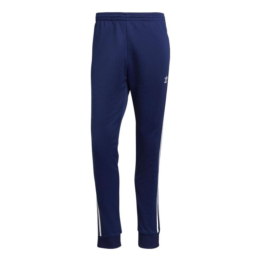 Men's adidas originals Stripe Casual Bundle Feet Sports Pants/Trousers/Joggers Blue H06714