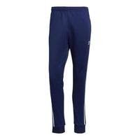 Men's adidas originals Stripe Casual Bundle Feet Sports Pants/Trousers/Joggers Blue H06714