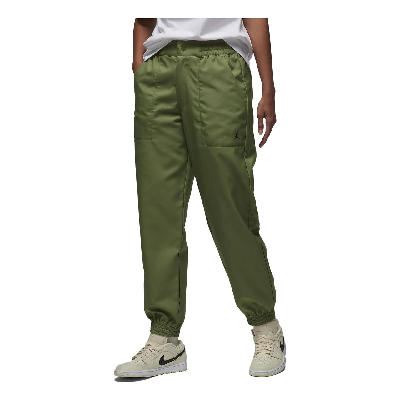 (WMNS) Air Jordan Woven Trousers 'Green' DZ3375-340