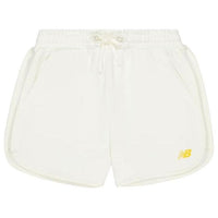 (WMNS) New Balance High-Rise Shorts With Placement Brand Logo 'White' AWS41336-CIC