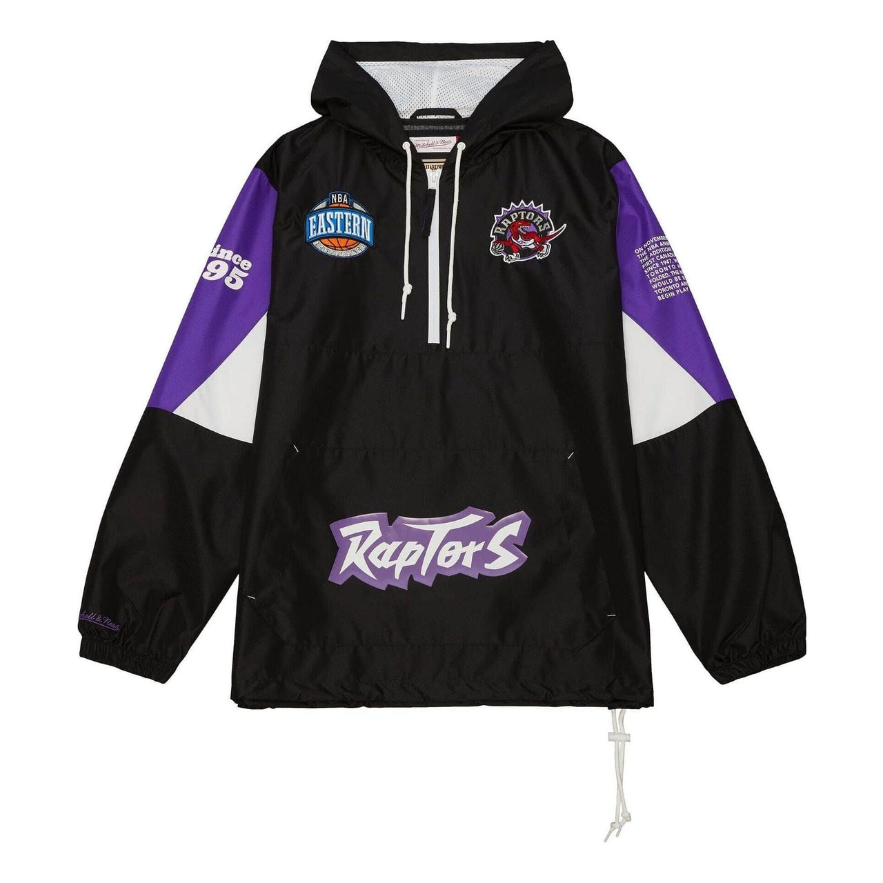 Mitchell & Ness x NBA Team Origins Pullover Anorak 'Toronto Raptors' OJPO5033-TRAYYPPPBLCK