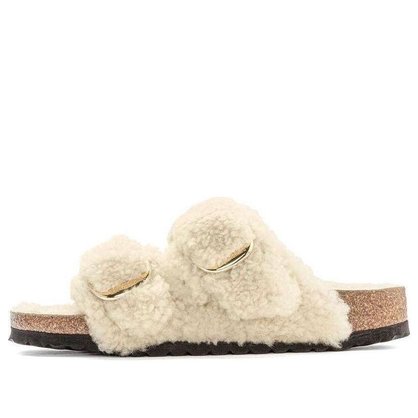 Birkenstock Arizona Big Buckle Shearling Narrow Fit 'Teddy Eggshell' 1023130