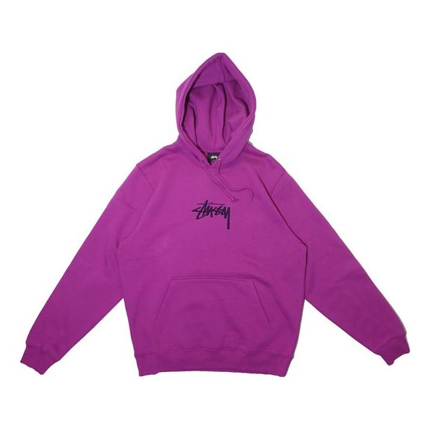 Stussy Embroidered Stock Fleece Lined Unisex Rose Red 118320