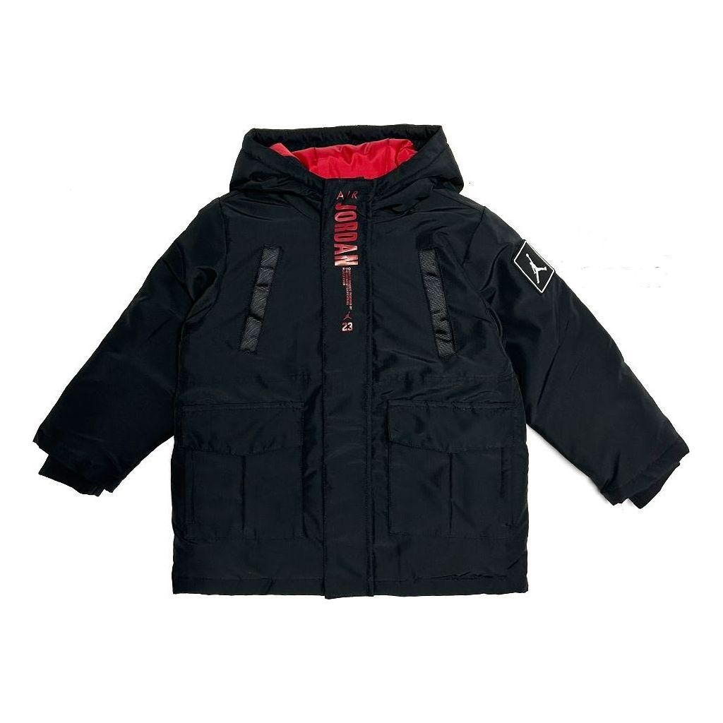 (PS) Air Jordan Winter Warm Parka Down Jacket 'Black Red' JD2342016GS-001