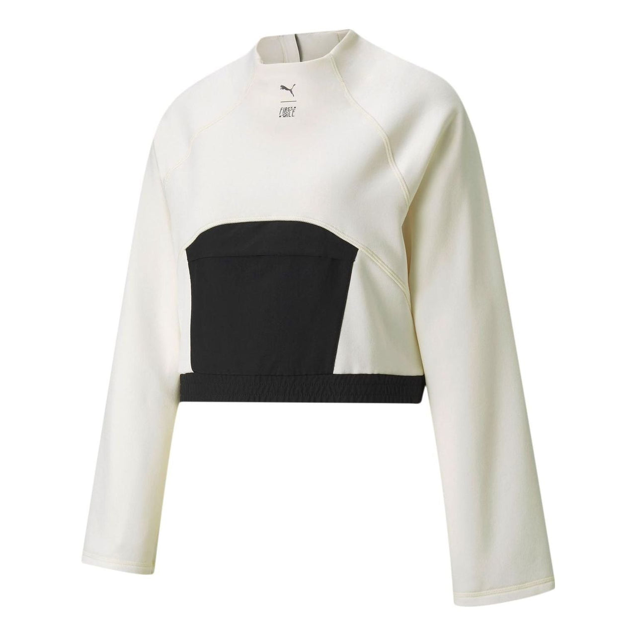 (WMNS) PUMA Train First Mile X Mock Neck Long Sleeve Pullover 'White' 520997-73