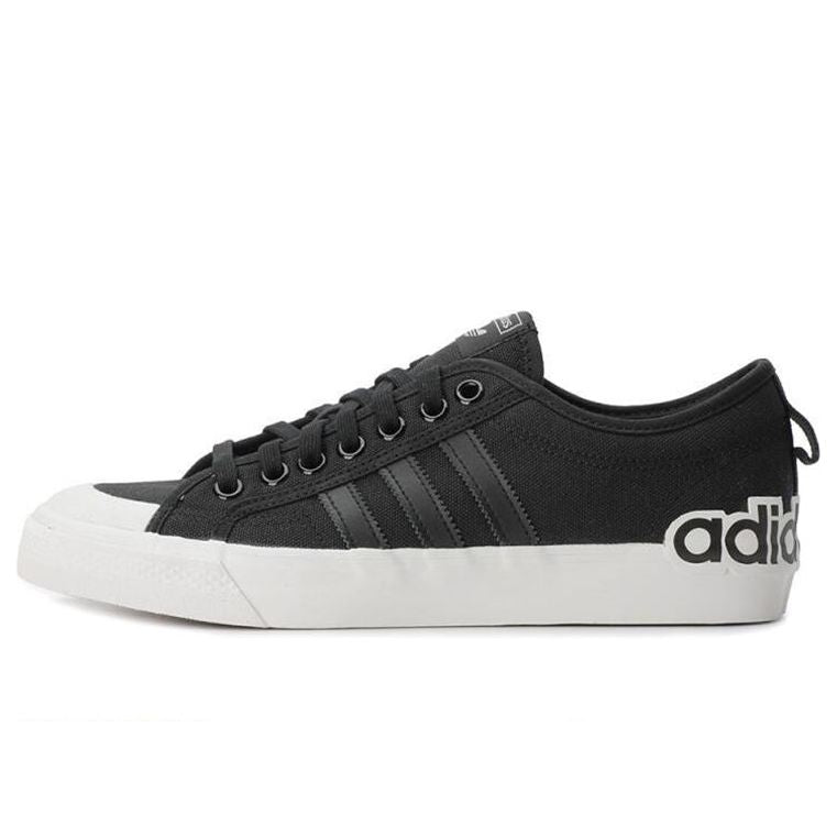 adidas Nizza 'Oversize Heel Logo - Core Black Gum' EF5713