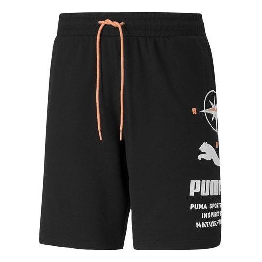 PUMA Nature Camp Graphic Shorts 'Black' 536943-01