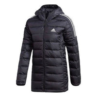 (WMNS) adidas Light Down Hooded Parka 'Black' GH4590