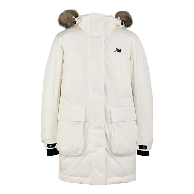 (WMNS) New Balance Warm Winter Down Jacket 'White' NP943022-IV