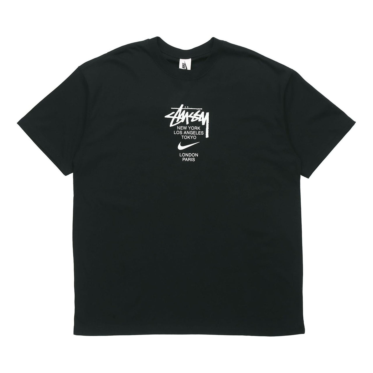 Nike x Stussy Crossover Round Neck Pullover T-Shirt Asia Sizing 'Black' DD3342-010