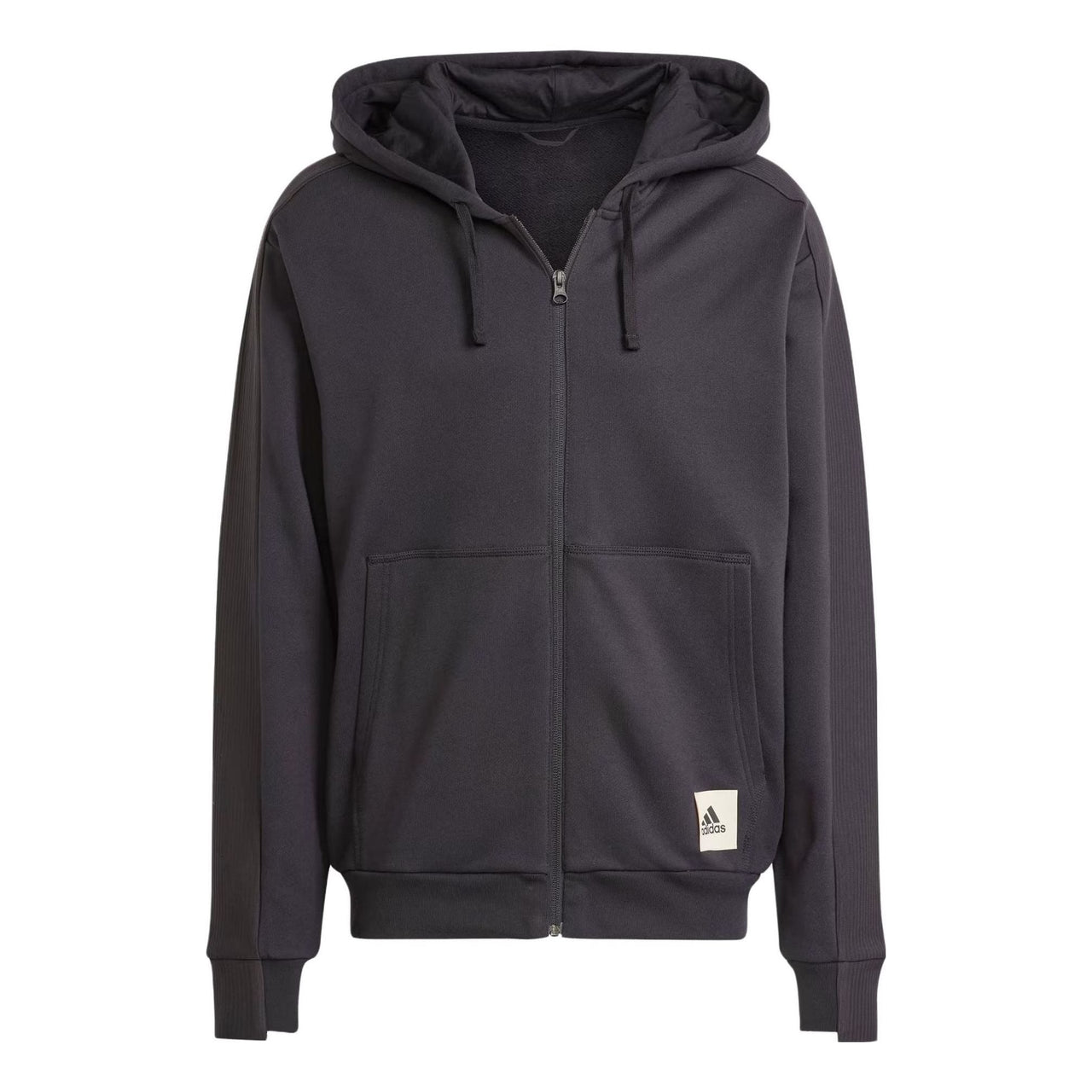 adidas Lounge French Terry Full-Zip Sweatshirt 'Black' IQ3422