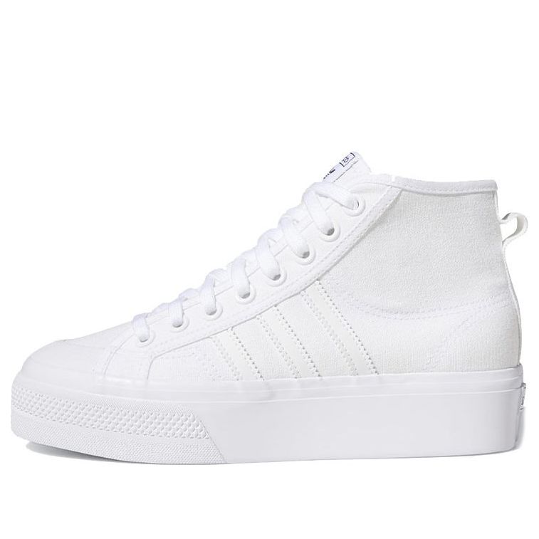 (WMNS) adidas Nizza Platform Mid 'Triple White' FY2782