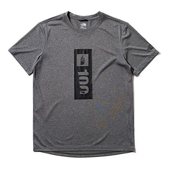 THE NORTH FACE TNF100 Outdoor Sports Short Sleeve Couple Style Gray 4N8Q-DYY