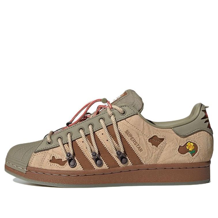 adidas originals Superstar x melting sadness 'Green Brown' H06340