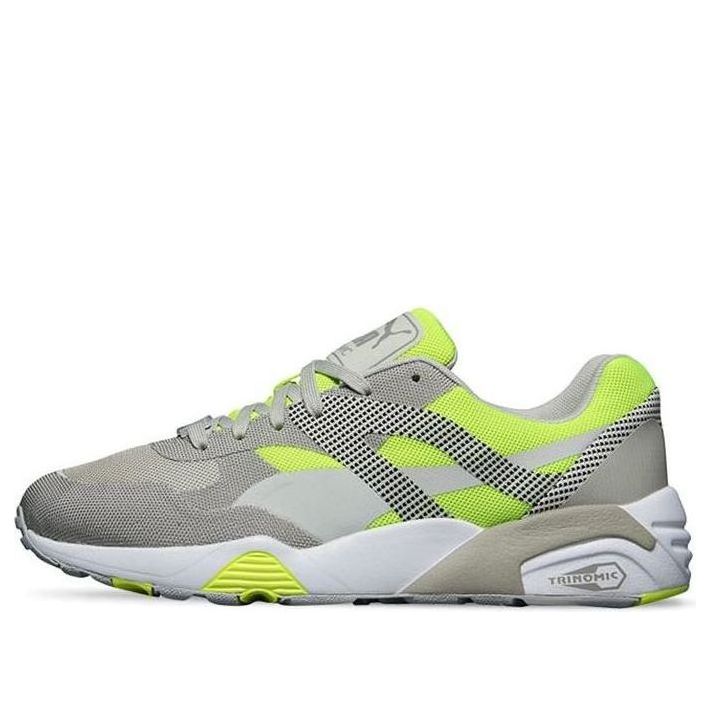 PUMA R698 Progressive Lace Up Running Shoes Grey/Green 362046-02