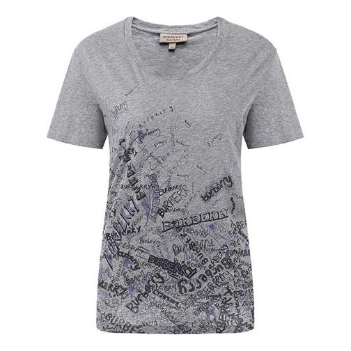 Burberry Cotton Casual Short Sleeve Gray 40675661