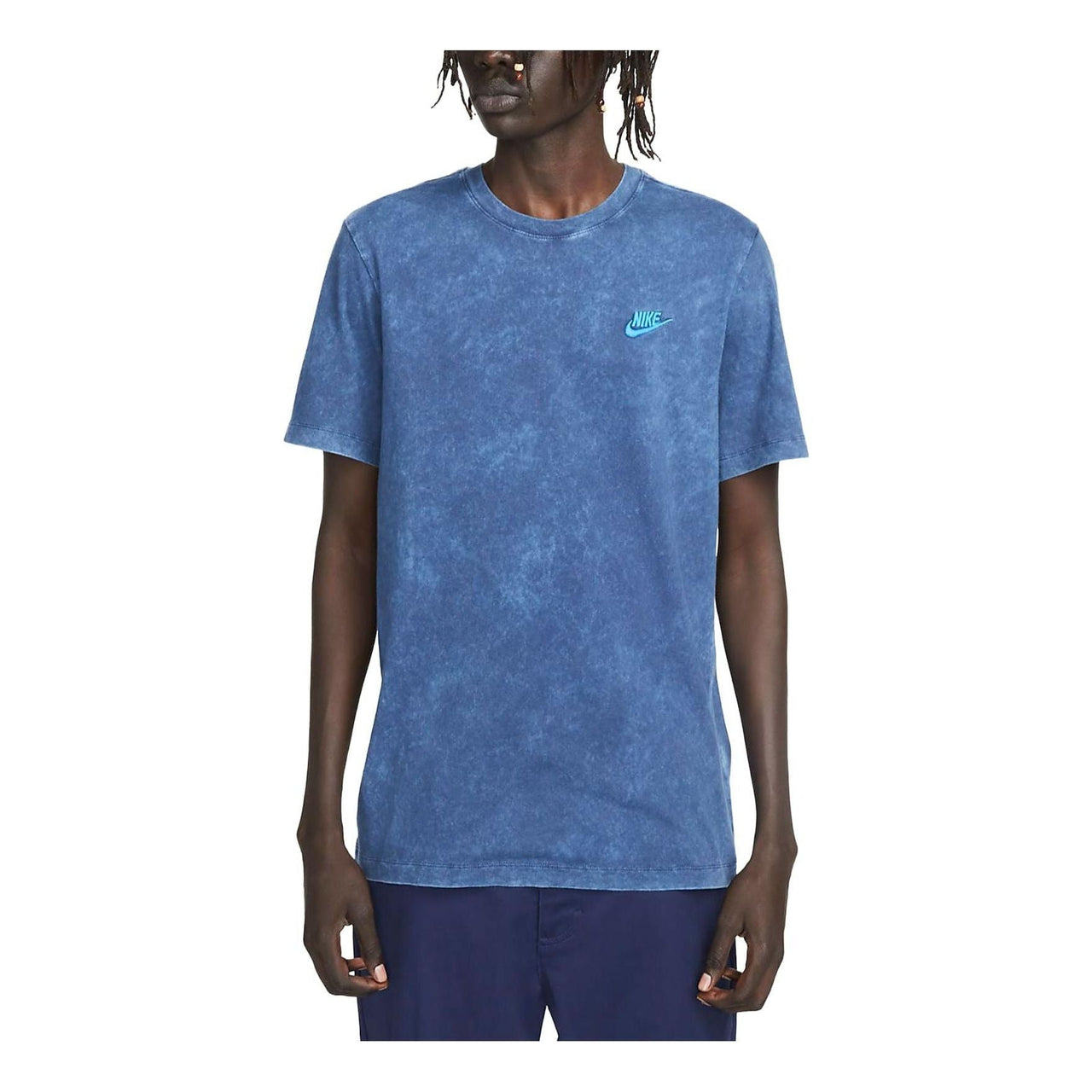 Nike Sportswear Club Washed-Dye T-Shirt 'Blue' FD1283-410