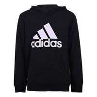 (GS) adidas B Bl Hd Large Logo Printing Sports Boy Black GN4027