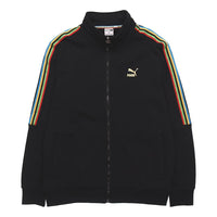 PUMA TFS Unity Track Top FT Knit Zipper Casual Sports Stand Collar Jacket Black 599293-01