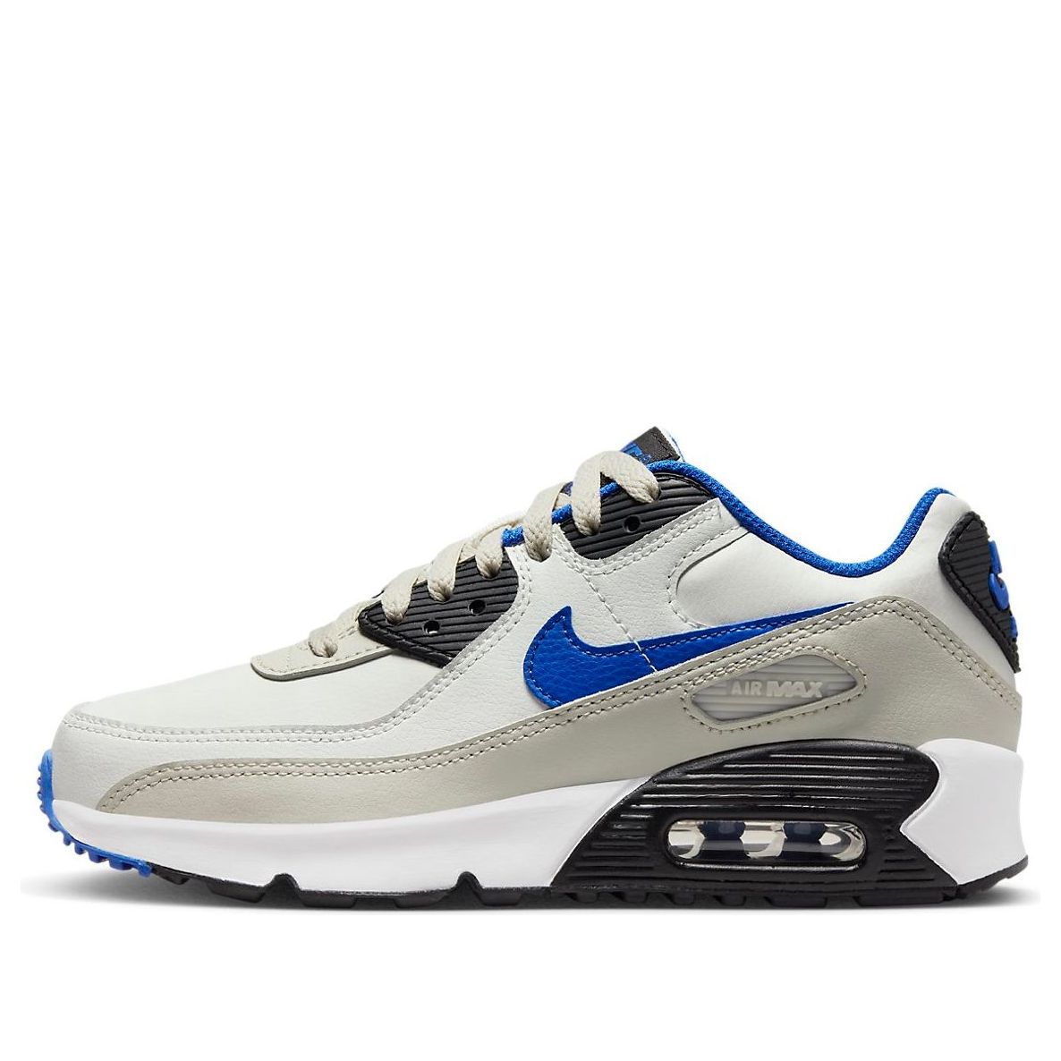 (GS) Nike Air Max 90 Leather 'Summit White Racer Blue' DV3607-100