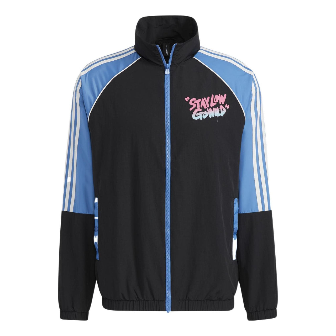 adidas neo M radio w wb Casual Sports Stand Collar Jacket Black HG9040