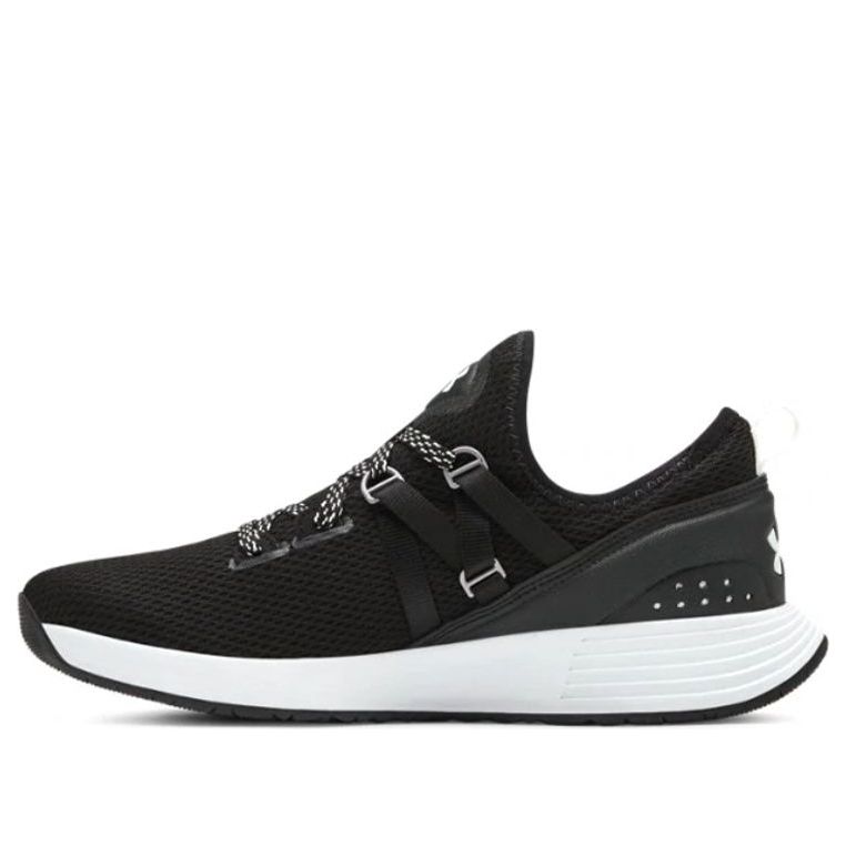 (WMNS) Under Armour Breathe Trainer Running Shoes Black/White 3021335-001