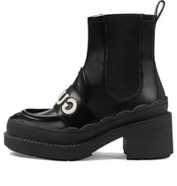 (WMNS) Gucci Ornella Leather Boots 'Black' 753334-AACEY-1090