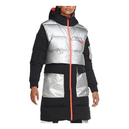 (WMNS) Air Jordan Winter Utility Down Parka Coat 'Sliver' CV2561-010