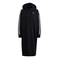 (WMNS) adidas Originals Adicolor Classics Hoodie Dress Asia Sizing 'Black White' GN2782