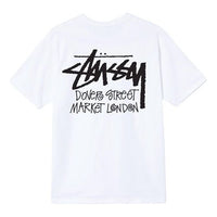 Stussy DSM London Tee Alphabet Printing Short Sleeve Unisex White 3903613