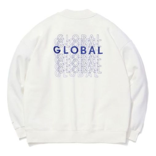 (WMNS) Li-Ning Sports Fashion Series Loose Pullover 'White Blue' AWDQ706-1