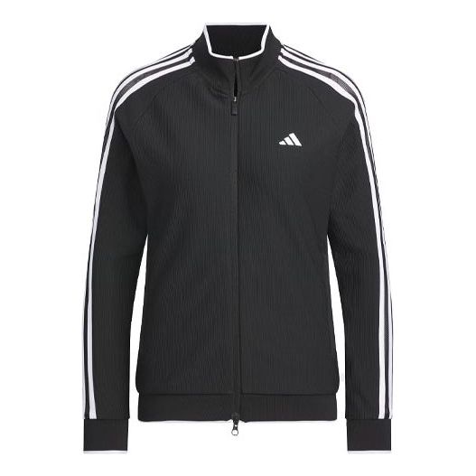 (WMNS) adidas 3-Stripes Track Dry Jacket Asia Sizing 'Black White' IK9794