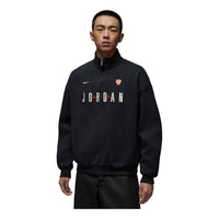 Jordan Flight Graphic Fleece 1/4-Zip Top 'Black Sail' IF1817-010