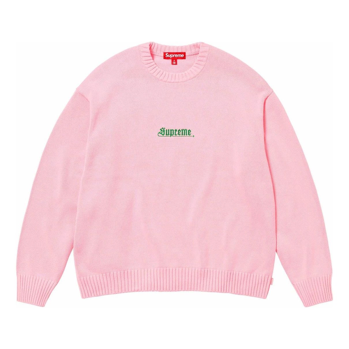 Supreme Old English Sweater 'Pink' SUP-SS24-124
