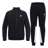Nike Casual Stay Warm Fleece Sports Stand Collar Suit Black BV3017-010