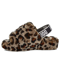 (WMNS) UGG Fluff Yeah Leopard Slipper Leopard print 1106252-AMP