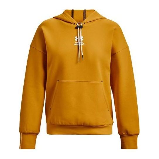 (WMNS) Under Armour Summit Logo Hoodie 'Yellow Gold' 1374466-588