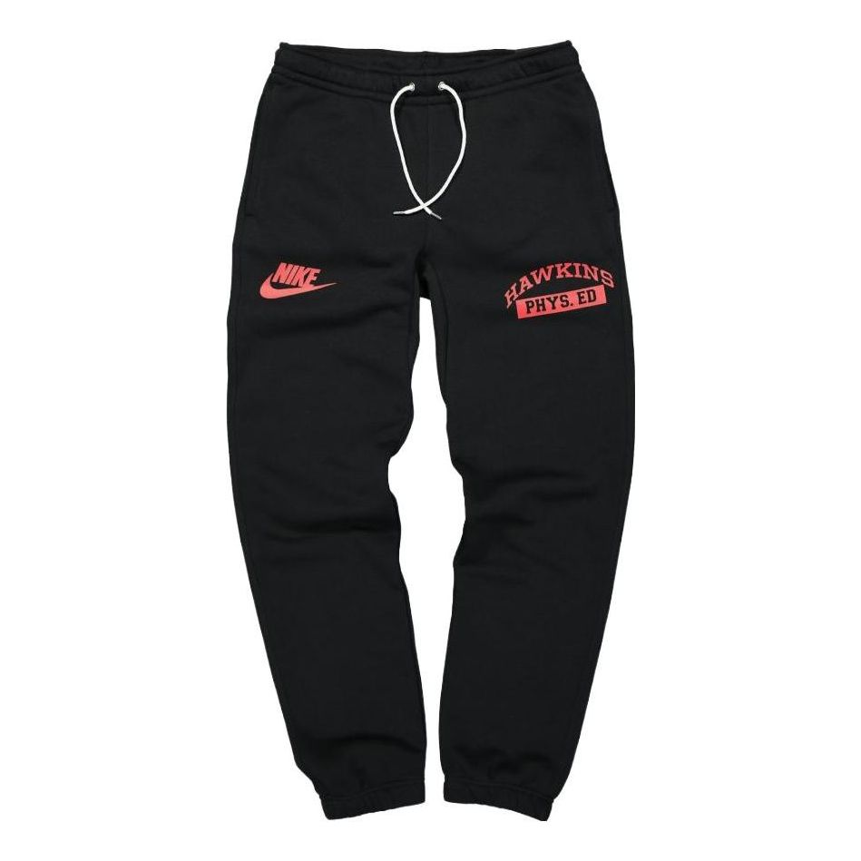 Nike X Stranger Things Sweat Pant 'Black Red' CQ3656-010
